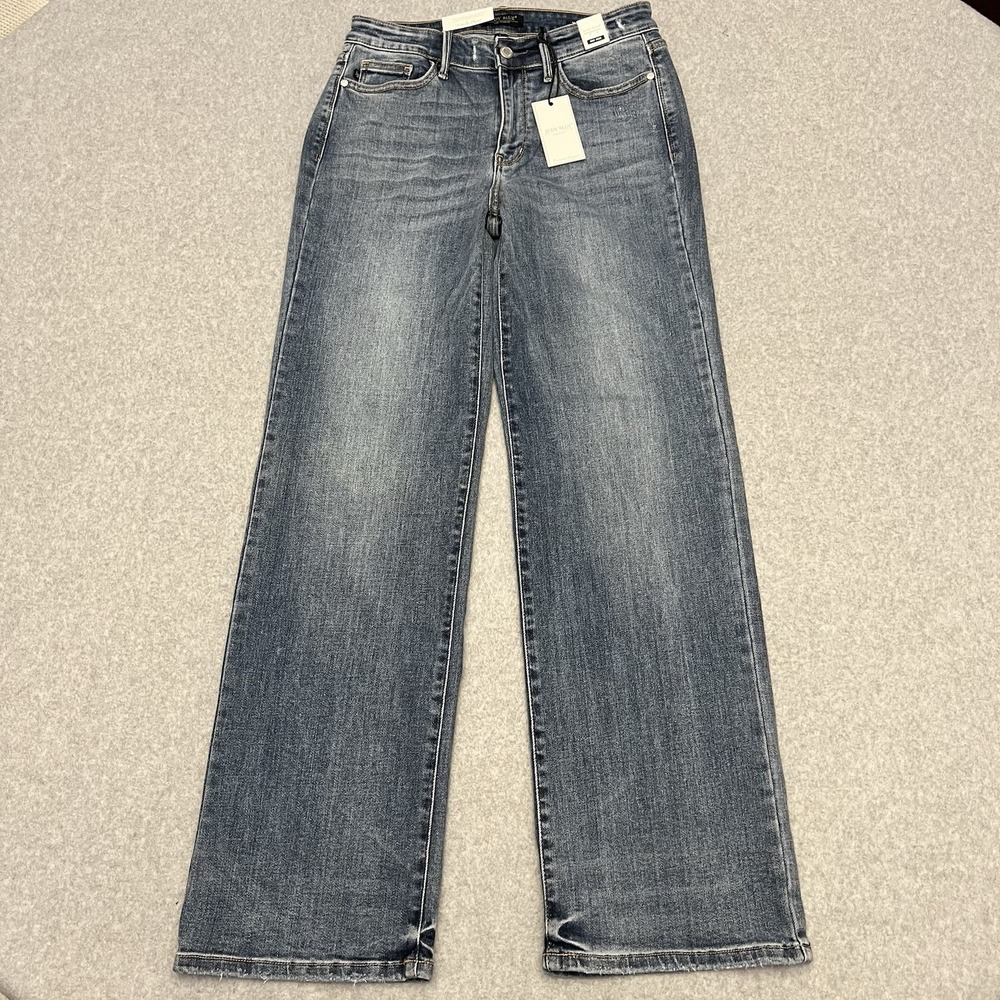 Judy Blue Jeans Women 9/29 Denim Baggy Wide Vintage Washed Western Cowgirl
